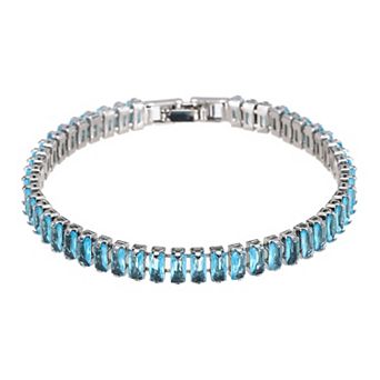 Diamond Tennis Bracelet for Women, Adjustable Stackable Cubic Zirconia Bracelet with Jewelry Box