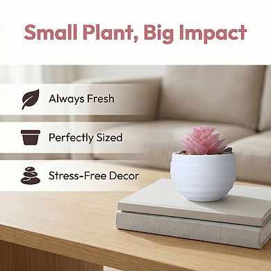 Gothic Humanoid Artificial Succulent Sitting Person Mini Faux Greenery for Shelf Desk