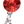 Silver Tone Red