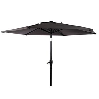 7.5 FT Patio Umbrella with Push Button Tilt and Crank Mechanism for Garden