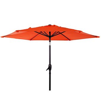 7.5 FT Patio Umbrella with Push Button Tilt and Crank Mechanism for Garden