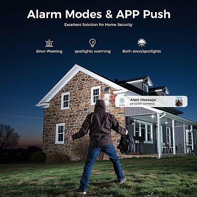 Solar Security Camera Wireless Outdoor,Auto Tracking, Human/Vehicle Detection, Night Vision