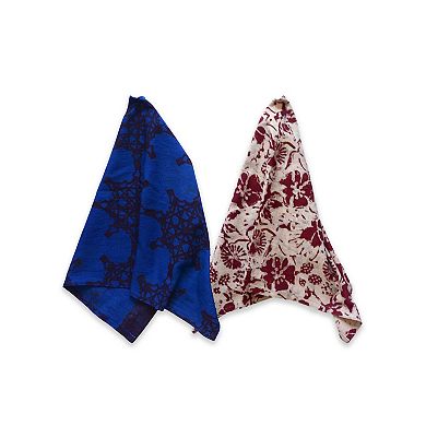 Block Print Tea Towel Set of 2