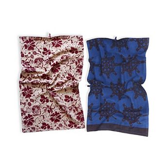 Block Print Tea Towel Set of 2
