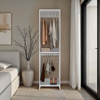 Dover Closet, 2 Shelves, White