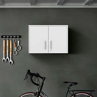 Danbury Storage Cabinet-Wall Cabinet, White