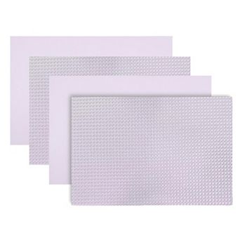 Dainty Home Montclair Reversible Premium Faux Leather 12" x 18" Rectangular Placemats Set of 4