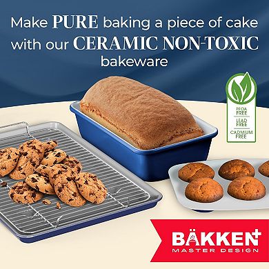 Premium Sheet Pan Set, Aluminized Steel, Ceramic Nonstick, PFOA & PFAS Free Bakeware