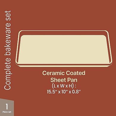 Premium Sheet Pan Set, Aluminized Steel, Ceramic Nonstick, PFOA & PFAS Free Bakeware