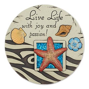 Zingz Home Live Life With Joy And Passion Stepping Stone Landscape Walkway Accent