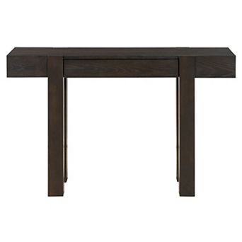 HomeRoots 47" Wood Console Table With USB And Drawer