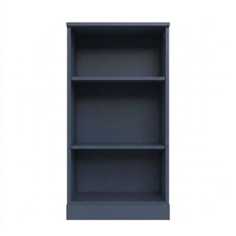HomeRoots 36" Solid Wood Adjustable Three Tier Library Bookcase
