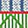 Wave Green Blue Rose