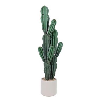 Artificial Cactus Plant, Tall UV Resistant Faux Cactus Plant, Realistic Texture Tall Fake Plant