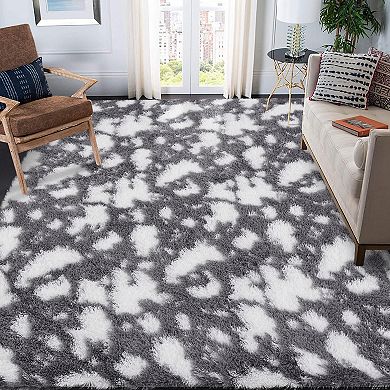 lxt-Machine Washable Area Rug for BedroomAccent Floor Carpet Modern Abstract Area Rug