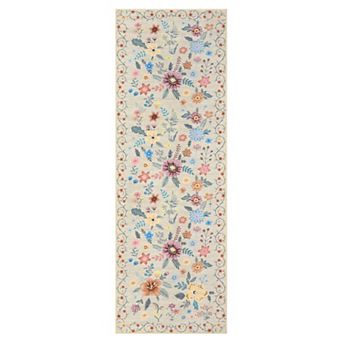 lxt-Area Rug Washable Area Rug Nursery Rug Modern Boho Floral Rugs Flower Carpet for Living Room