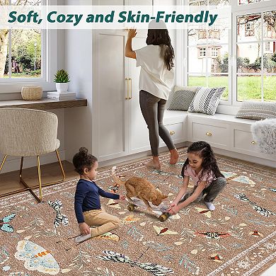 Soft Modern Area Rug for Living Room & Bedroom Comfortable Carpet Home Decor