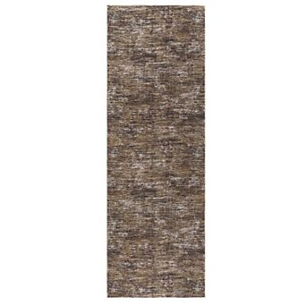 Modern Runner Rug, Washable & Non-Slip, Mark Resistant, Soft Collapsible Low Pile Carpet