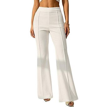 Women’s Straight Leg High Waist Office Slacks Business Casual Daily Work Dress Pants