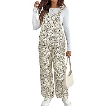 Maternity Jumpsuit Pants Trousers Casual Adjustable Pregnancy Floral Long Loose Maternity