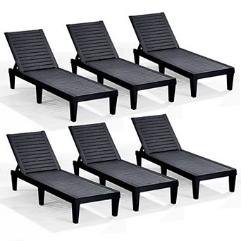 Nestl Lounge Chair Outdoor - Waterproof, Adjustable Lawn Chairs, Lightweight Patio Lounge Chair
