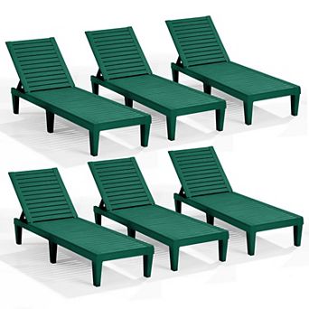 Nestl Lounge Chair Outdoor - Waterproof, Adjustable Lawn Chairs, Lightweight Patio Lounge Chair