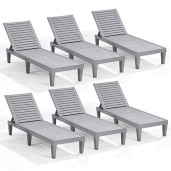 Nestl Lounge Chair Outdoor - Waterproof, Adjustable Lawn Chairs, Lightweight Patio Lounge Chair