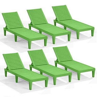 Nestl Lounge Chair Outdoor - Waterproof, Adjustable Lawn Chairs, Lightweight Patio Lounge Chair