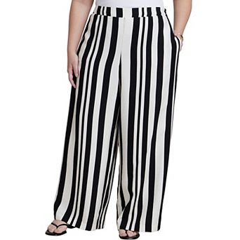 ELOQUII Women's Plus Size Pull On Wide Leg Pant