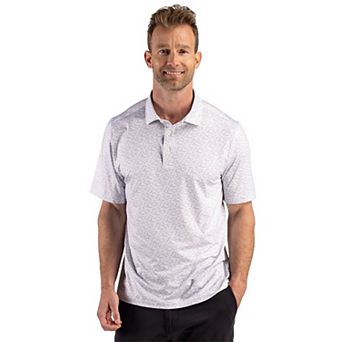 Cutter & Buck Pike Recycled Fern Print Mens Big & Tall Polo