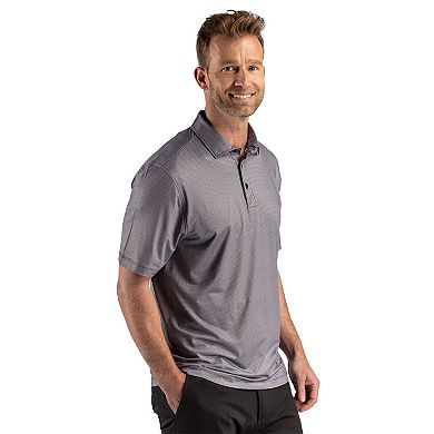 Cutter & Buck Pike Recycled Lattice Print Mens B&T Polo