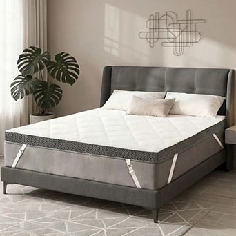 Maxspeed 3 Inch Memory Foam Mattress Topper with Washable Cover and High Density Foam