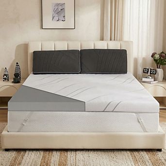 Maxspeed 3 Inch Memory Foam Mattress Topper High Density Mattress Pad with Soft Removable Cover