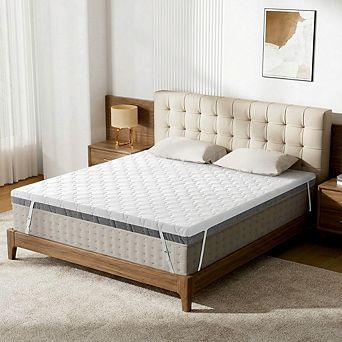 Maxspeed Extra Firm Mattress Topper 4 Inch Memory Foam Bed Topper, Removable & Washable & Non-Slip