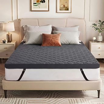 Opoiar 3" Extra Firm Mattress Topper, High Density Foam with Non-Slip