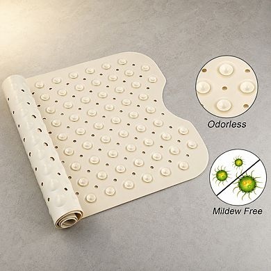 Smarkslabs Extra Large Non Slip Vinyl Bath Mat Suction Cups Washable