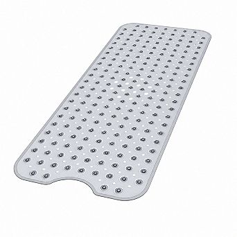 Smarkslabs Extra Large Non Slip Vinyl Bath Mat Suction Cups Washable