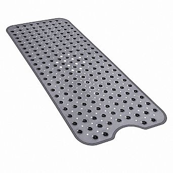 Smarkslabs Extra Large Non Slip Vinyl Bath Mat Suction Cups Washable