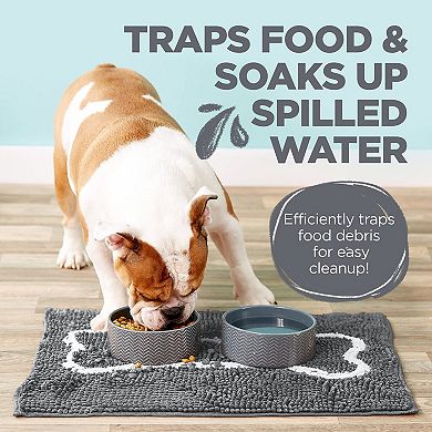 Absorbent Microfiber Chenille Dog Mat Non-slip Fast Drying Multi-purpose Machine Washable