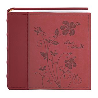 Faux Leather Photo Album 200 4x6 Photos Memo Writing Space Wedding Family Gift