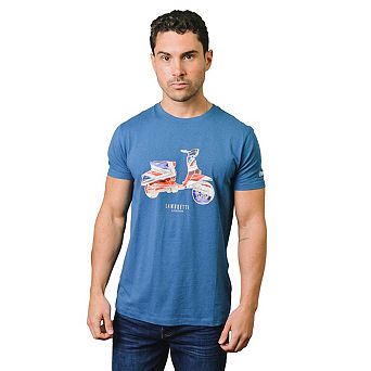 Lambretta Mens AW24 Scooter Flag Big & Tall T-Shirt