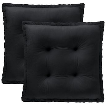 Chair Pads Cushions Set of 2 Crystal Velvet Non-Slip Dining Office Comfort
