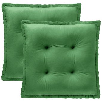 Chair Pads Cushions Set of 2 Crystal Velvet Non-Slip Dining Office Comfort