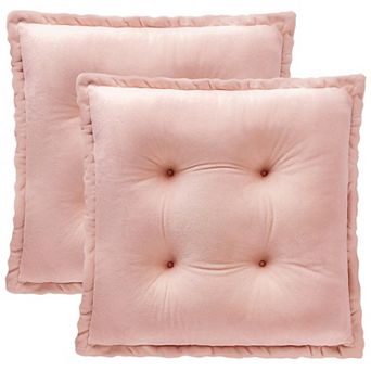 Chair Pads Cushions Set of 2 Crystal Velvet Non-Slip Dining Office Comfort