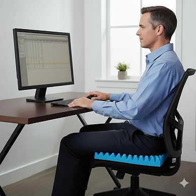 Premium Egg Crate Foam Cushion Multipurpose Comfort Support