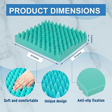 Premium Egg Crate Foam Cushion Multipurpose Comfort Support
