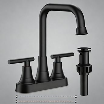 4 Inch Centerset Bathroom Faucet Brushed 2 Handle Water Saving RV Powder Room