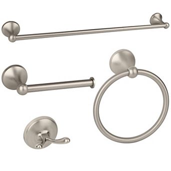 Antique Bathroom Hardware Set Brushed 24 Inch Towel Bar