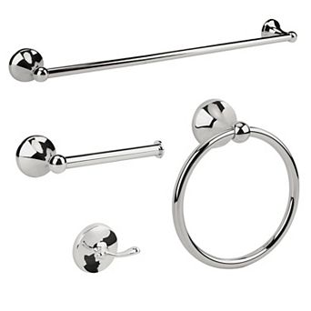 Antique Bathroom Hardware Set Brushed 24 Inch Towel Bar