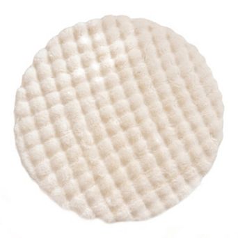 Modern Geometric Round Area Rug, Soft Shaggy Circle Rug, Non-Slip Plush Carpet 20"x20"
